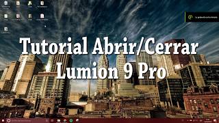 Tutorial Abrir y Cerrar Lumion 9 Crack [upl. by Aitropal795]