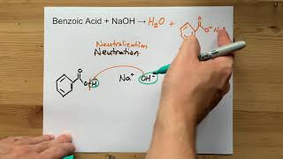 Benzoic Acid  NaOH   Neutralization Reaction [upl. by Nies]