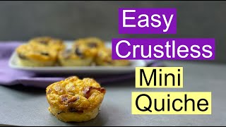 How to Make Crustless Mini Quiche [upl. by Aizirk]