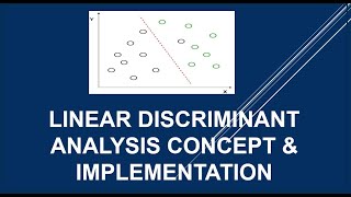 Linear discriminant analysis  LDA  Implementation  Scikit  learn  Python  Machine Learning [upl. by Younglove597]