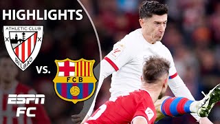 Athletic Club vs Barcelona  LALIGA Highlights  ESPN FC [upl. by Nybbor]