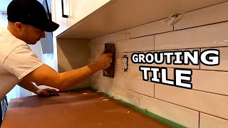 How to Grout Tile Backsplash [upl. by Lettig232]