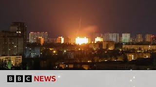 Ukraine’s Kyiv faces fourth missile attack from Russia in eight days – BBC News [upl. by Icrad]