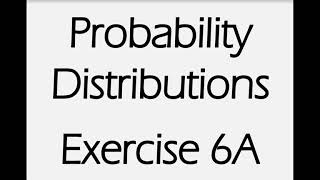 AS Maths  Statistics  Probability Distributions [upl. by Llennoj]