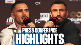 Vasiliy Lomachenko Vs George Kambosos  PRESSER HIGHLIGHTS [upl. by Yonit]