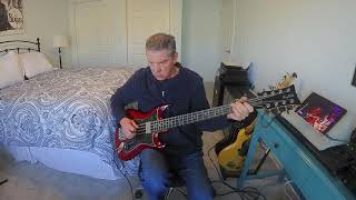 Cheap Trick Mandocello 8 String Bass Guitar Cover [upl. by Namharludba]