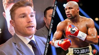 CANELO ALVAREZ SAYS FLOYD MAYWEATHER HAS NO POWER DESCRIBES DIFFICULT STYLE [upl. by Ashbaugh]