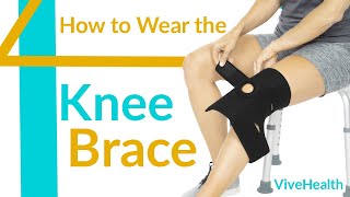 How to Put on The Vive Knee Brace  SUP2009BLK [upl. by Other]