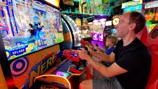 Playing Games at Martys Playland Arcade [upl. by Lemmor]