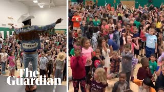 Lil Nas X treats Ohio schoolchildren with special show after their performance went viral [upl. by Soule]