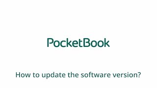 How to Update the software version PocketBook Official Channel [upl. by Constance]