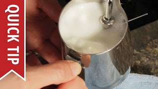 How to AutoFroth Milk for Lattes [upl. by Aldas]