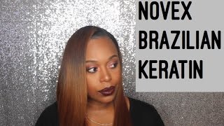 How to Brazilian Keratin Treatment on Natural Hair  Novex [upl. by Rafaelita]