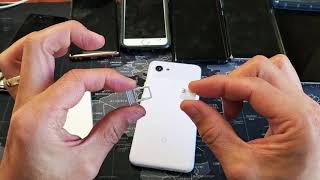 Google PIxel 3a amp 3a XL How to Insert Sim Card Properly [upl. by Naoj]