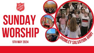 Bromley Temple Salvation Army  Sunday Blessing  5 May 2024 [upl. by Dunson]