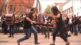 How to dance a Galician Muiñeira  Lume de Biqueira in Belfast at Corn Market Muiñeira de Freixido [upl. by Yauqram435]