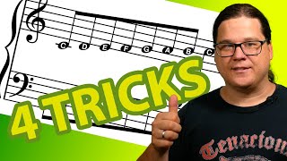 Noten lesen lernen  4 Tricks [upl. by Mutat]