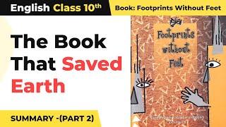 The Book That Saved Earth Summary Chapter 10  Class 10 English Chapter 10 [upl. by Seton506]