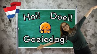 DUTCH GREETINGS  Dutch for BEGINNERS les 1 NT2  A1 [upl. by Ricki593]