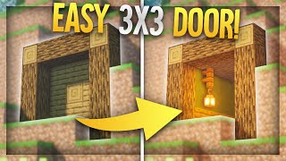 How to Make a 3x3 PISTON DOOR in Minecraft 116 Twoway Easy [upl. by Lertnek800]