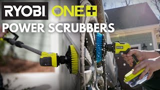 Cleaner Easier Faster The RYOBI 18V ONE Power Scrubbers [upl. by Renado]