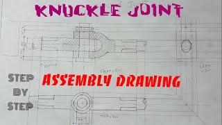 KNUCKLE JOINT ASSEMBLY DRAWING [upl. by Streeter826]