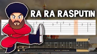 RA RA RASPUTIN  Guitar tutorial TAB [upl. by Fields]