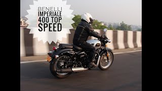 Benelli Imperiale 400 TOP SPEED [upl. by Shere171]