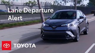 Toyota Safety Sense ™ Lane Departure Alert LDA Settings and Controls  Toyota [upl. by Ahsit]