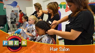 Hair Salon  Virtual Field Trip  KidVision PreK [upl. by Anyar]