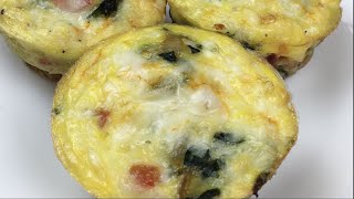 Crustless Quiche Muffins [upl. by Ertsevlis]