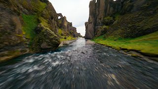 FPV Drone Flight through Beautiful Iceland Canyon [upl. by Otrevogir]