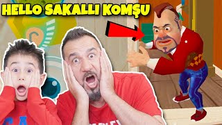 HELLO SAKALLI KOMŞU MAHMUT USTA  hello neighborscary teacher gibiDARK RIDDLE OYNUYORUZ [upl. by Rebmyk]