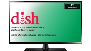 TV Channel Surfing Dish Network Americas Top 200 Spokane WA TV Market [upl. by Erehc]