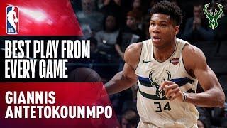 Giannis Antetokounmpo BEST PLAY from Every Game 20172018 [upl. by Dniren]