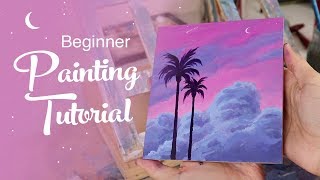 Acrylic Painting Tutorial  For Beginners [upl. by Lirbaj601]