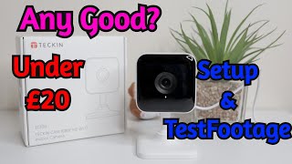 TECKIN TC100 Wi Fi Security Camera Setup amp Review [upl. by Notxarb]