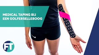 Hoe tape je een golferselleboog  Medical Taping  FysioTape [upl. by Bollinger765]