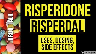 Risperidone Risperdal  Uses Dosing Side Effects [upl. by Iraj578]