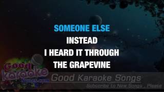 I Heard It Through the Grapevine  Marvin Gaye Lyrics Karaoke  goodkaraokesongscom [upl. by Klug982]