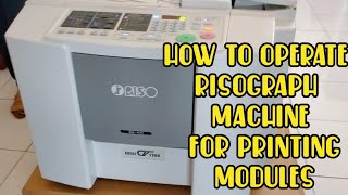 How to operate Risograph Machine for Printing Modules  Step by Step TUTORIAL  COPYLANDIA Corp [upl. by Dearr]