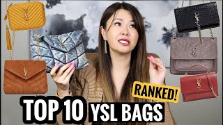 TOP 10 YSL SAINT LAURENT BAGS  RANKED Which Should You Buy YSL LouLou Sunset College Kate [upl. by Gosnell]