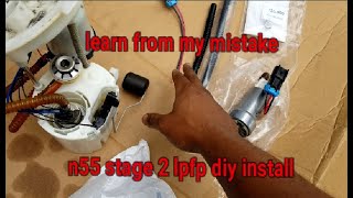 BMW 435i N55 stage2 lpfp DIY install [upl. by Leifeste]