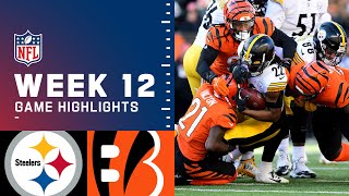 Steelers vs Bengals Week 12 Highlights  NFL 2021 [upl. by Volding]