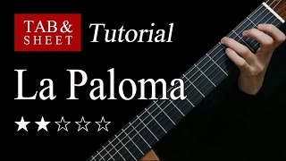 La Paloma  Guitar Lesson  TAB [upl. by Opiuuk965]