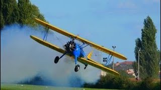 Terrifying Stearman BiPlane Crash [upl. by Auod251]