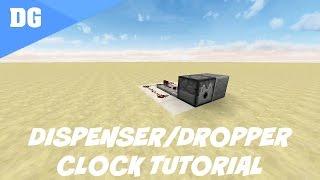 Minecraft EASIEST Dispenser and Dropper Clock Tutorial [upl. by Talmud]