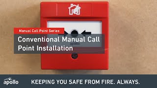 Manual Call Point  How to install a Conventional Manual Call Point [upl. by Crellen]