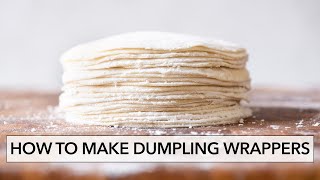 How to Make Dumpling Wrappers Dumpling Skins餃子皮  Lisa Lin [upl. by Randy]