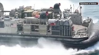 See the Navys amphibious hovercraft [upl. by Drye]